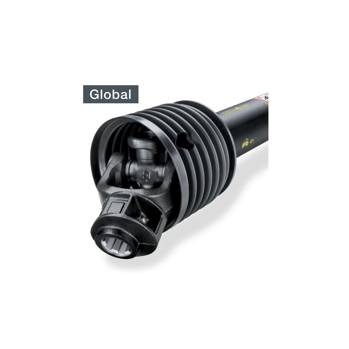 Global standard PTO drive shaft with triangle-profile telescoping tube