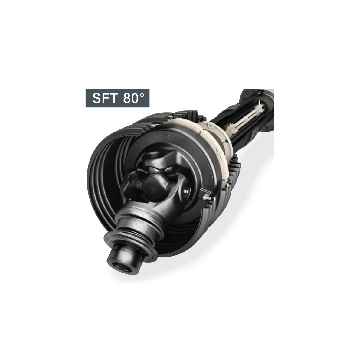 SFT 80 degree constant velocity PTO shaft with wide-angle joint